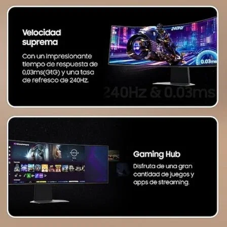 Samsung Odyssey OLED G9 LS49DG950SUXEN 49'' Dual QHD 240 Hz Curvo Plata